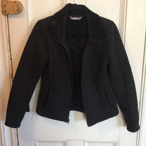 North Face M black fleece zip up